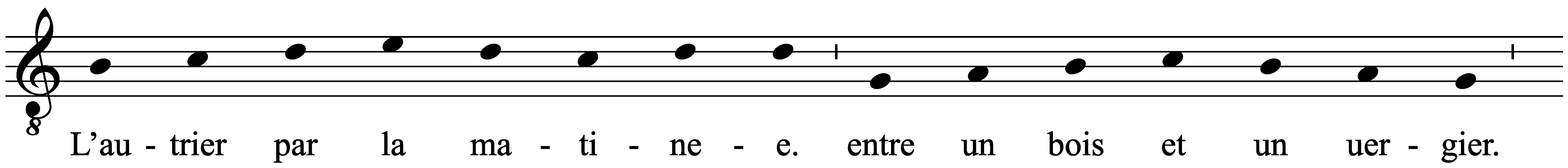 Work musical notation